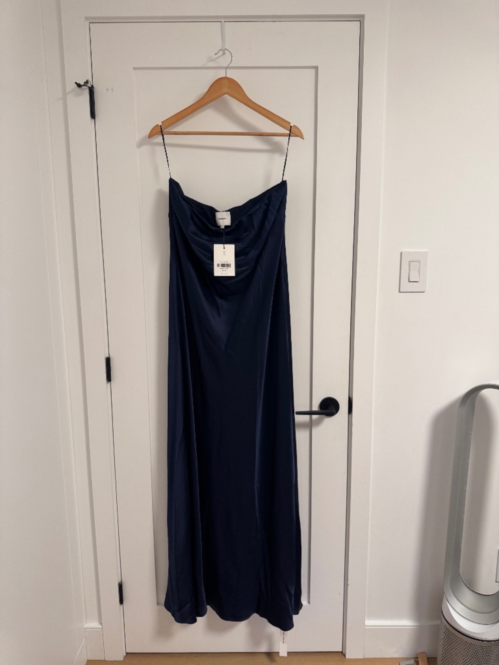 Reformation Oren silk dress - navy